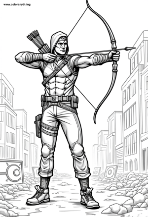 Heroic Archer in Action