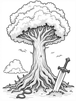 Colossal Tree with Gears and Titans