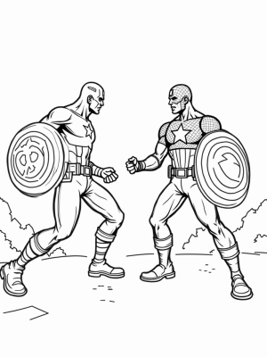 Captain America vs. Red Skull Face-Off