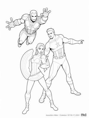 Avengers Assemble: Iron Man, Captain America, and Black Widow in Action