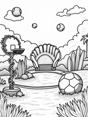 Giant Baseball Glove Sports Arena