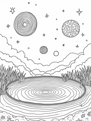 Cosmic Garden of Floating Circles