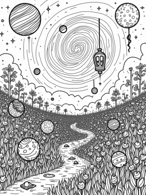 Cosmic Garden of Vibrant Planets