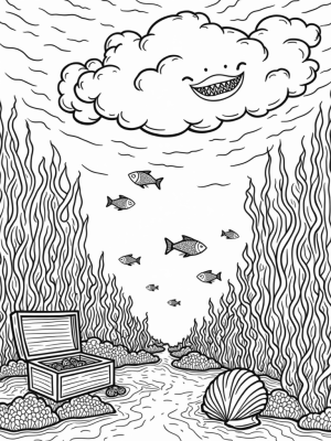 Coral Ruins and Shark Clouds