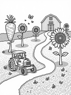 Oversized Vegetables and a Giant Apple Barn