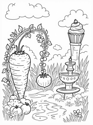 Magical Garden of Giant Fruits and Vegetables