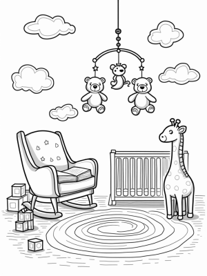 Dreamy Nursery with Stars and Teddy Bears