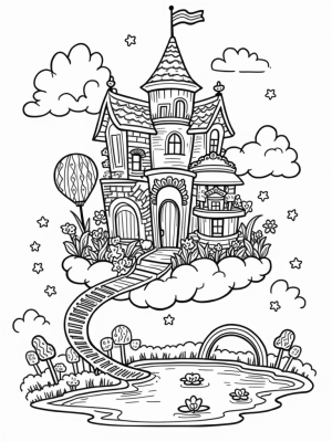 Dreamhouse in the Clouds with Giant Accessories
