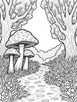 Whimsical Forest with Gruffalo Footprint