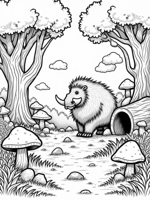 Gruffalo in a Magical Forest Clearing