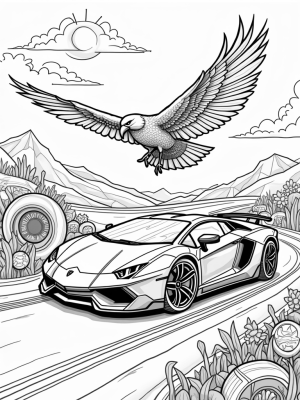 Lamborghini Eagle Transformation with Speedometer Sun