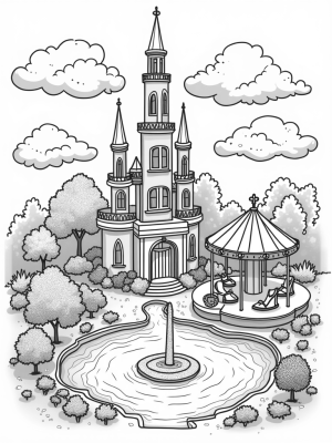 Barbie's Dreamscape Castle and Carousel