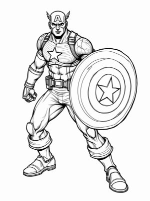 Captain America and Iron Man in Action