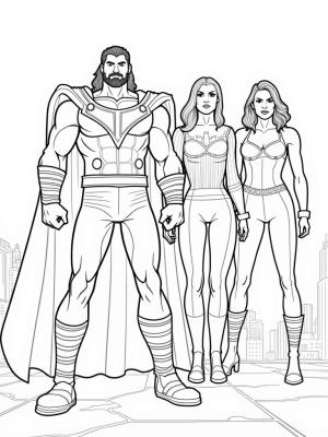 Avengers Team-Up: Thor, Captain America, and Black Widow