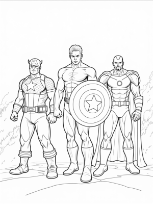 Assemble for Battle with Captain America, Iron Man, and Thor