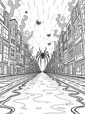 Twisted Skyscrapers and Spider Webs in the City