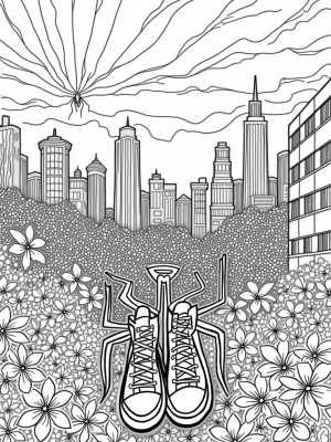 Urban Skyline Playgrounds with Spider-Man's Gear