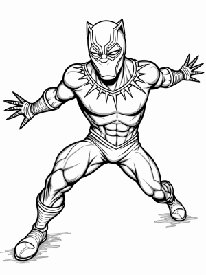Black Panther and Captain Marvel in Action