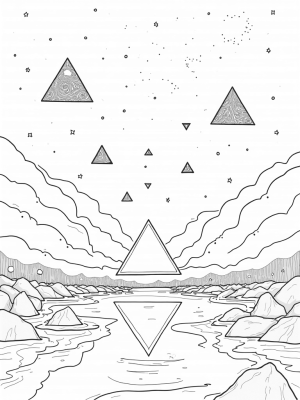 Cosmic Triangles and Reflective Lake