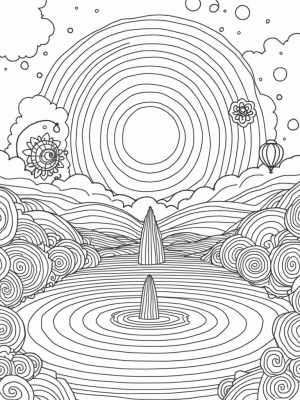Dreamy Landscape of Interlocking Circles