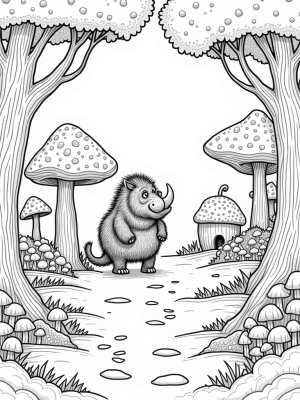 Gruffalo in a Magical Forest Clearing