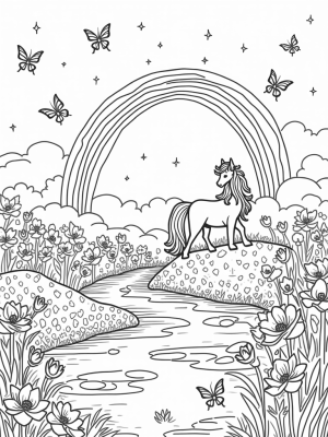 Majestic Pony on a Gemstone Hill