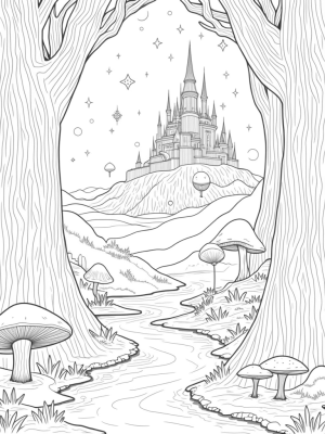 Enchanted Forest with Crystal Castle