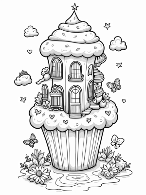 Dreamhouse on a Pink Cupcake