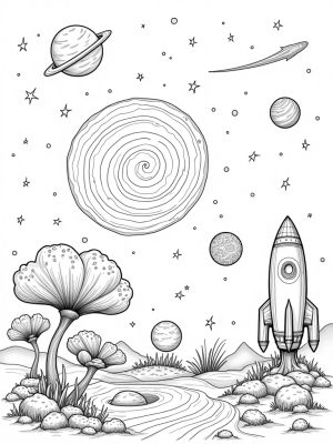 Cosmic Garden with Blooming Planets