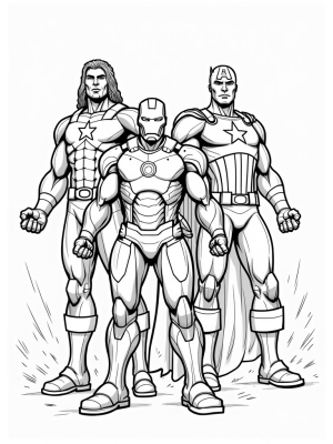 Avengers Assemble: Iron Man, Captain America, and Thor