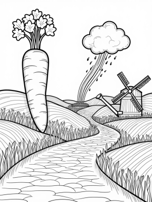 Giant Vegetables and a Magical Farm Landscape