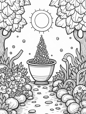 Boba Garden with a Tea Leaf Canopy