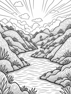 Whimsical Hills and Giant Fruit Trees