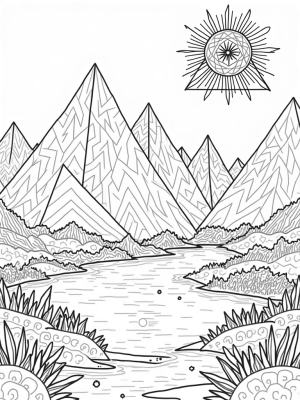 Triangular Mountains and Reflections