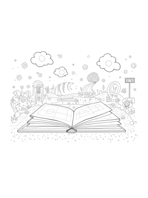 Sports Arena Adventure in a Giant Open Book