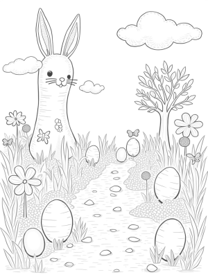 Garden of Colorful Eggs and a Carrot Tree