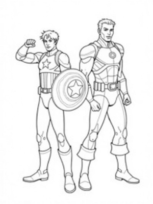 Captain America and Iron Man Team Up