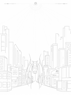 Urban Jungle with Spider-Shaped Clock