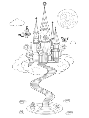 Floating Castle Among the Clouds