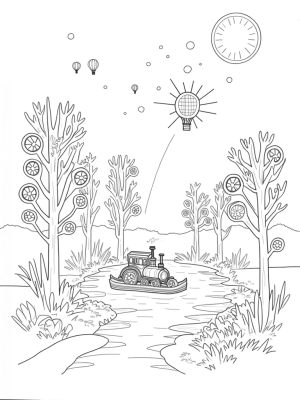 Bicycles in the Trees and a Floating Steam Engine