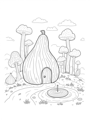 Giant Watermelon House in a Food Forest