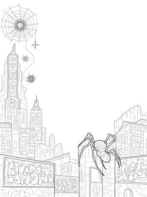 Twisted Skyscrapers and Spider Silhouettes
