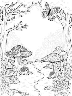 Forest Clearing with Gruffalo and Friends