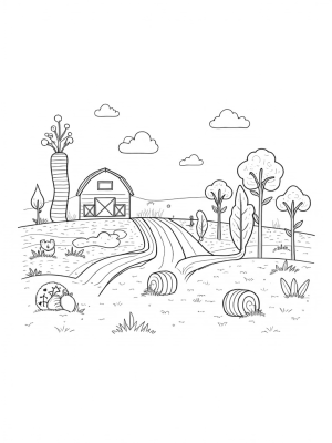 Oversized Vegetables and a Carrot Barn