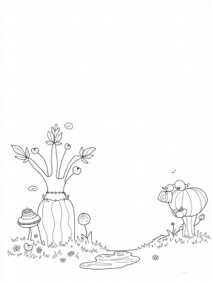 Fruit Garden with Cupcake Tree and Chocolate Fountain