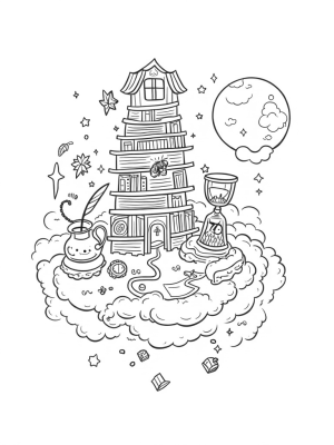 Floating Library in the Clouds