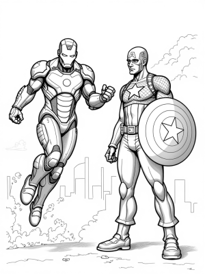 Iron Man and Captain America Heroic Team-Up