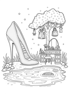 Dollhouse Paradise with Giant High Heel Staircase