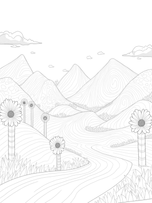 Geometric Hills and Candy Cane Trees