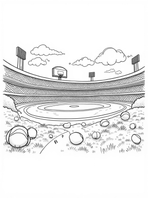 Giant Stadium of Sports Equipment